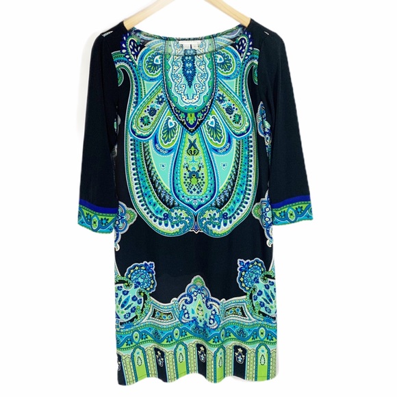 London Times Dresses & Skirts - London Times Print 3/4 Sleeve Dress, Size 8